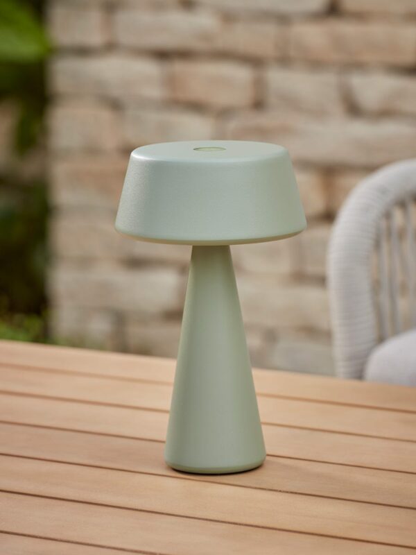 Aldan Outdoor Table Lamp - Sage Green