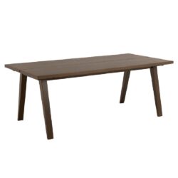 Alisto Wooden Rectangular Dining Table In Smoked Oak