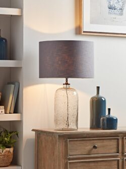 Aria Clear Glass Table Lamp - Large