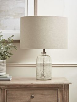 Aria Clear Glass Table Lamp - Small