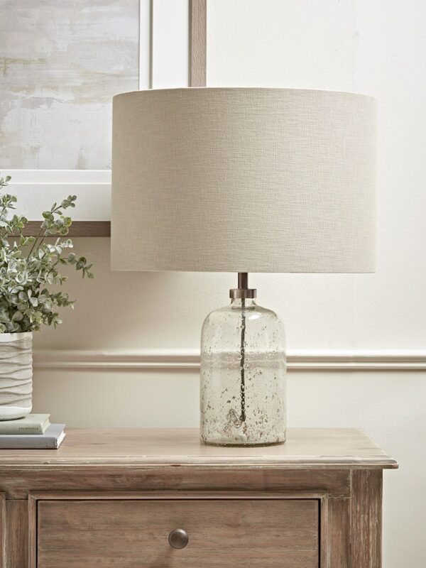 Aria Clear Glass Table Lamp - Small