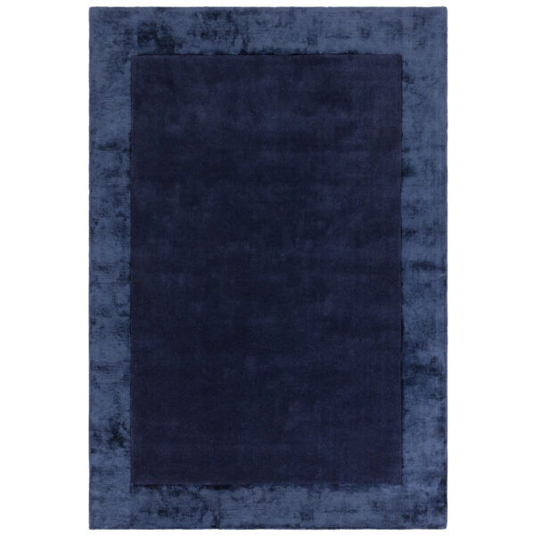Ascot Hand Woven Rug - Navy / 120x170cm