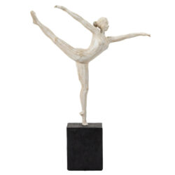 Bandera Polyresin Balance Sculpture In White And Black