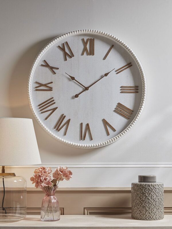 Beaded Wooden Clock