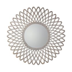 Beloit Wall Mirror With Wooden Frame In Natural And Whitewash