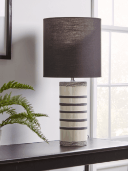 Black Stripes Ceramic Table Lamp