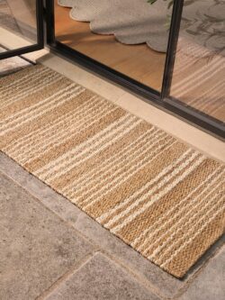 Braided Jute Stripe Doormat - Double