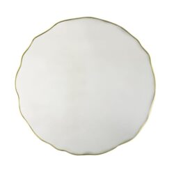 Calgary Glass Portrait Wall Mirror With Champagne Wooden Frame