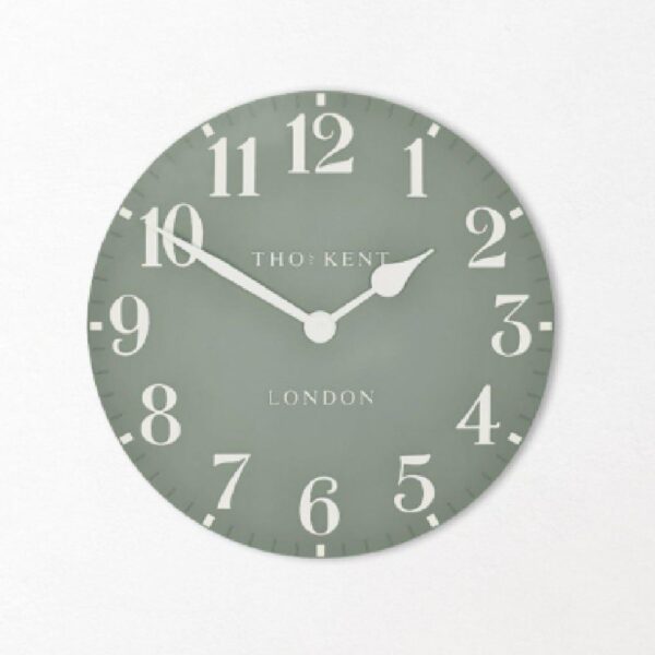 Chantilly Large Metal Mantel Clock In Seagrass