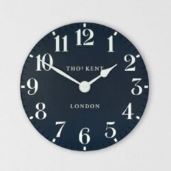 Chantilly Medium Metal Mantel Clock In Ink