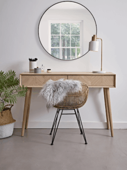 Chevron Oak Dressing Table