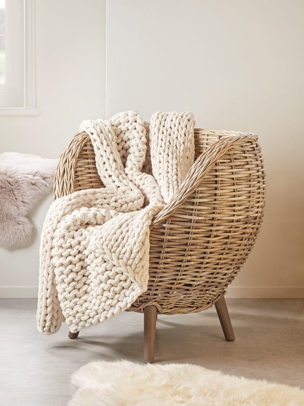 Chunky Knit Throw
