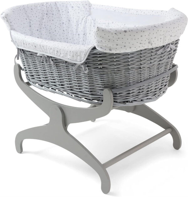 Clair De Lune Stars and Stripes Bedside Crib