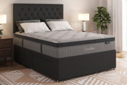 Coolflex Hybrid ICE Mattress + Premium Divan Bed, Bednextday_Silver, No Storage, Single