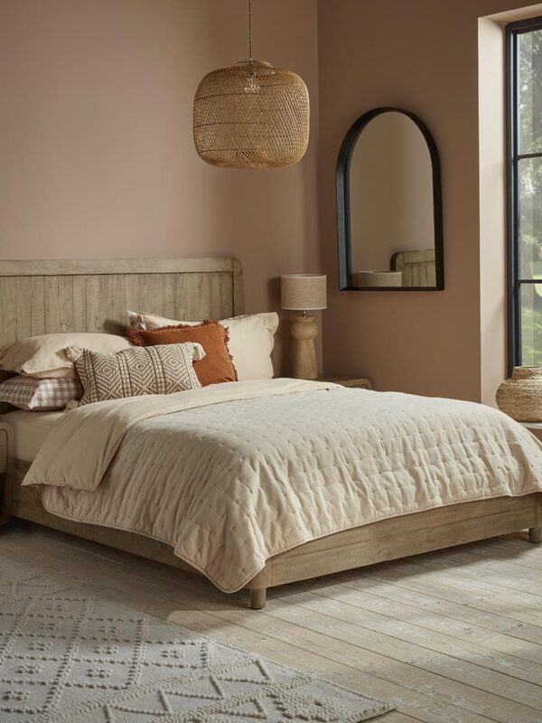 Cotton Bedspread - Flax