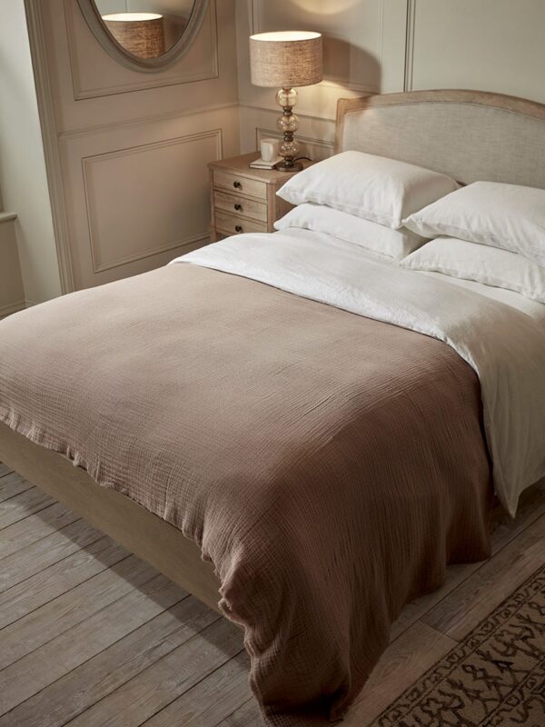 Cotton Dusky Rose Weaving Bedspread
