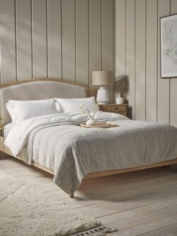 Cotton Quilted Bedspread - Grey