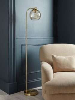 Dimpled Glass Floor Lamp