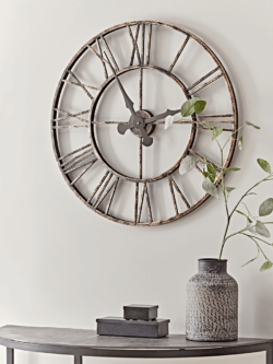 Distressed Indoor Outdoor Clock - Large