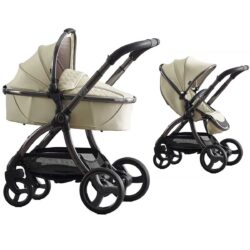 Egg Egg 2 Stroller + Carrycot Complete Pram Set, Moonbeam
