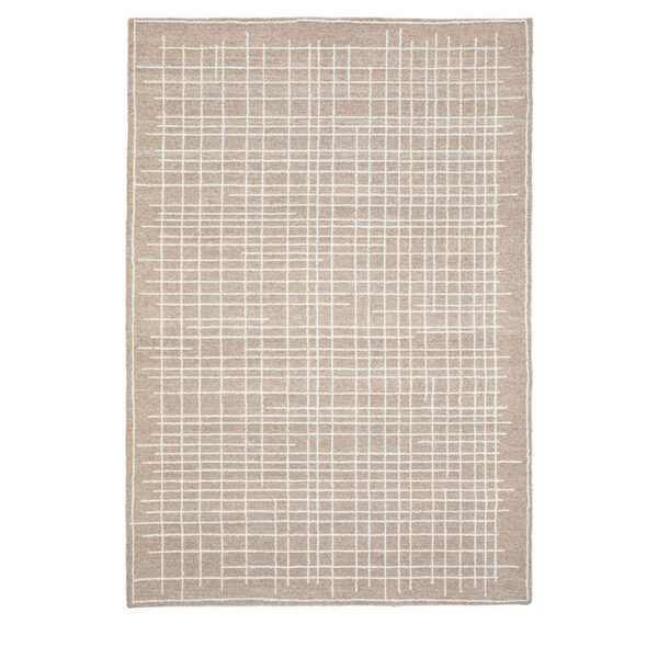 Elena Tufted Linear Rug 200x290cm - Taupe