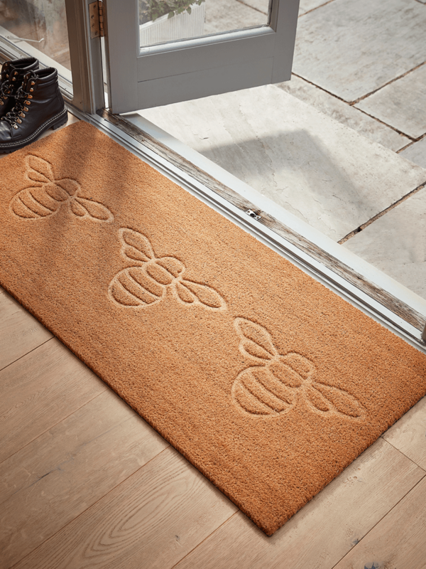 Embossed Bumble Bee Doormat - Double