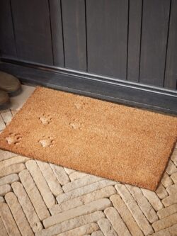 Embossed Paw Print Doormat