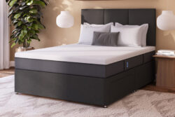Emma Original Memory Foam Mattress + Premium Divan Bed, Bednextday_Silver, No Storage, Single
