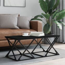 Exeter Wooden Coffee Table Rectangular In Black