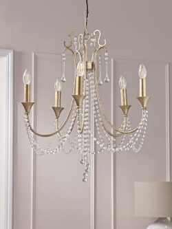 Five Arm Leaf Chandelier
