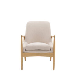 Gallery Interiors Carra Armchair in Natural Linen