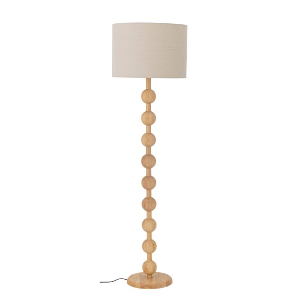 Giacoma Floor Lamp - Natural Rubberwood