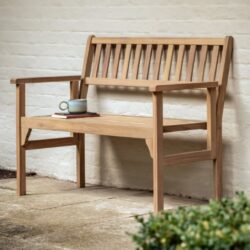Gillette Outdoor Wooden Seating Bench In Natural