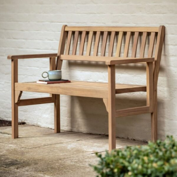 Gillette Outdoor Wooden Seating Bench In Natural