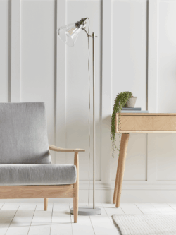 Glass & Concrete Floor Lamp