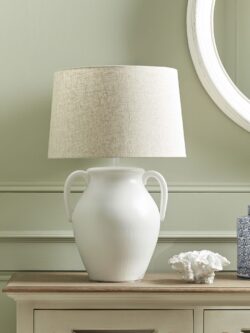Glazed Handle Table Lamp