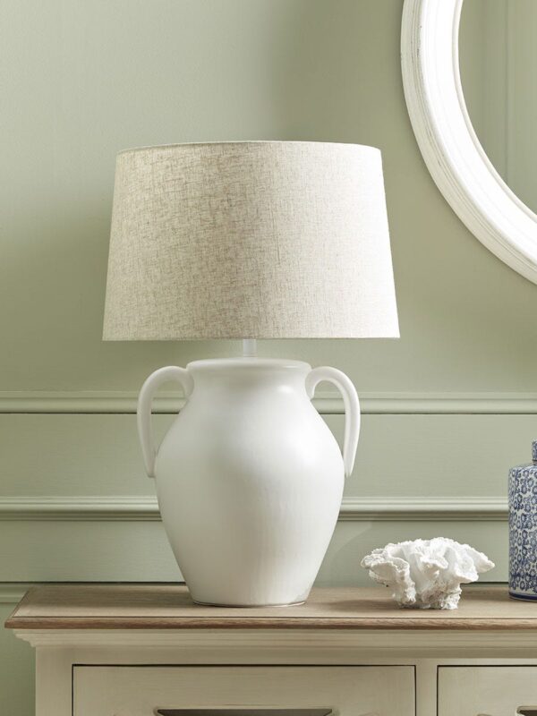 Glazed Handle Table Lamp