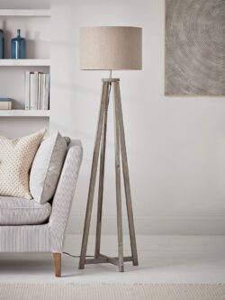 Grey Washed Floor Lamp