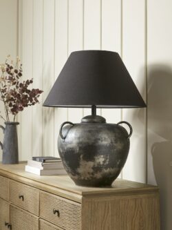 Handled Iron Table Lamp