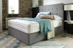 Harrison Spinks Salisbury 10750 Mattress + Premium Divan Bed, Bednextday_Silver, No Storage, Single