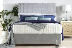 Harrison Spinks Winchester 13750 Mattress + Premium Divan Bed, Bednextday_Silver, No Storage, Single