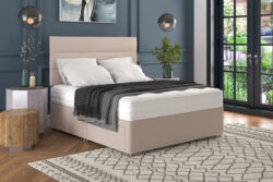Hypnos Natural Luxury Mattress + Premium Divan Bed, Bednextday_Silver, No Storage, Single