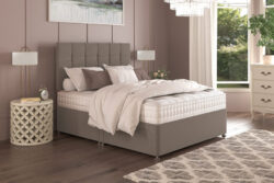 Hypnos Ultimate Ortho Mattress + Premium Divan Bed, Bednextday_Silver, No Storage, Single