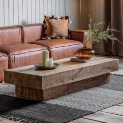 Inca Wooden Coffee Table In Natural