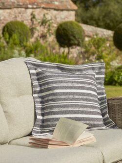 Indoor Outdoor Pillow Edged Cushion - Charcoal
