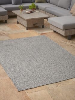 Indoor Outdoor Rectangular Rug - Grey - Large