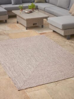 Indoor Outdoor Rectangular Rug - Natural - Large