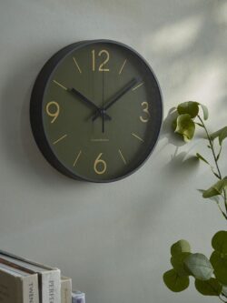 Industrial Olive Clock