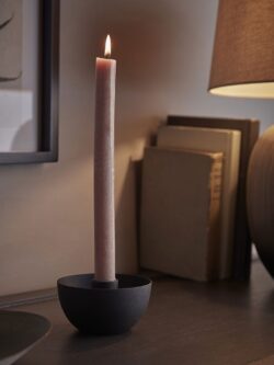 Iron Bowl Dinner Candle Holder