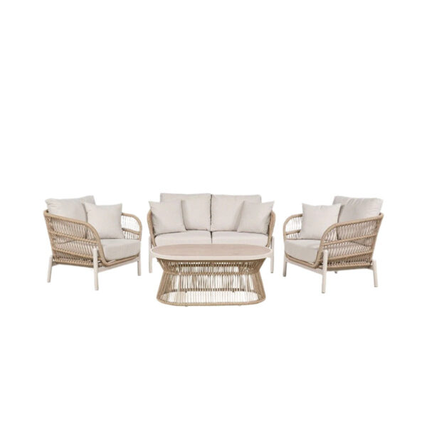 Maria Outdoor Lounge Set - Light Acacia Wood